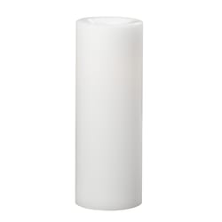 Sterno Home White No Scent Premier Pillar Candle