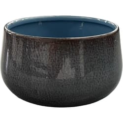 Robert Allen 4 in. D Steel Mini Bella Bowl Planter Stormy Sky