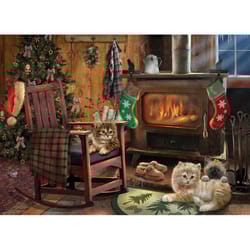 Cobble Hill Kittens By The Stove Jigsaw Puzzle 500 pc