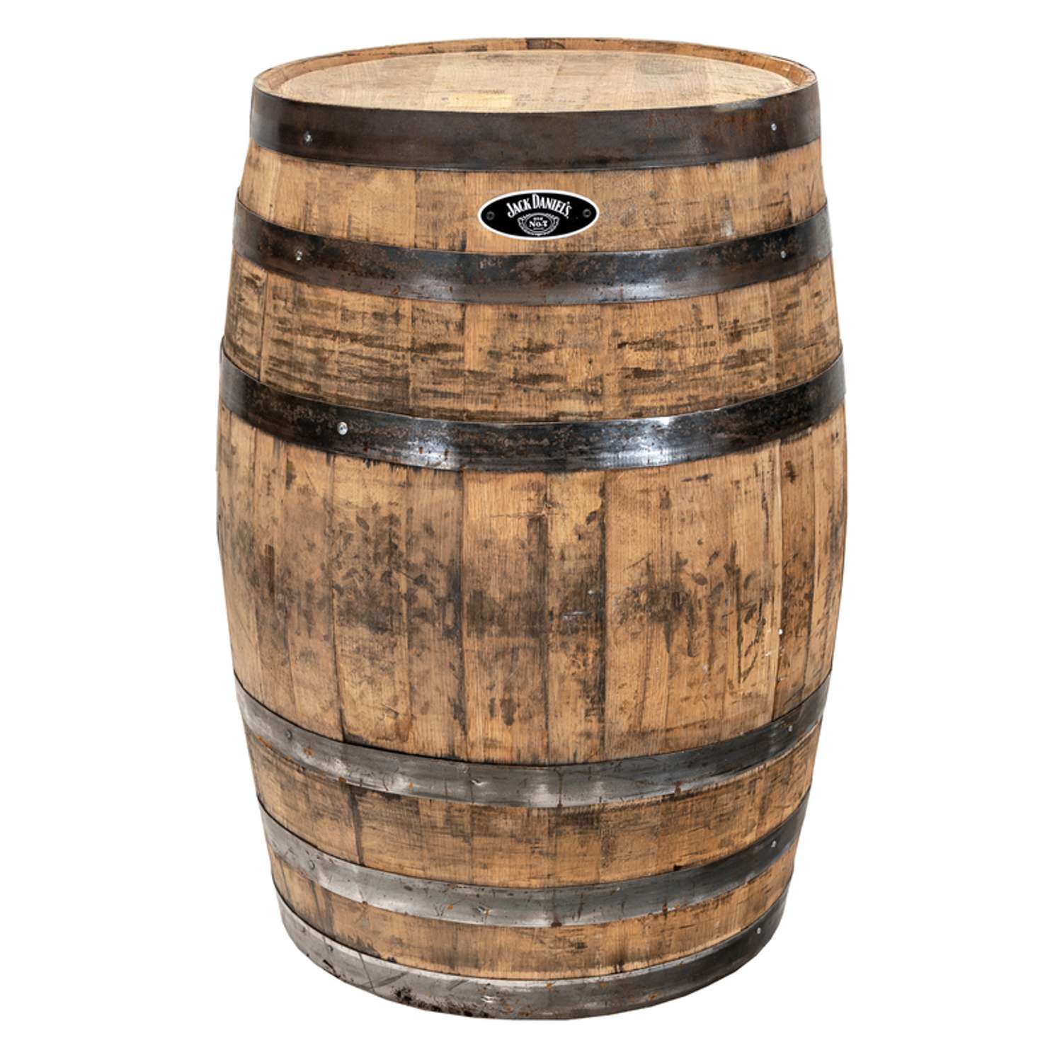 Real Wood Products Jack Daniel's 35 in. H X 26 in. W X 26 in. D Oak Whiskey Barrel  Barrel Brown - Ace Hardware