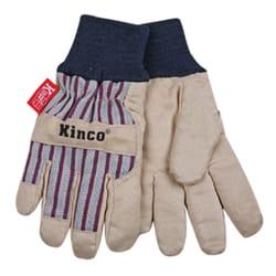 Kinco Unisex Outdoor Knit Wrist Work Gloves Gray Youth 1 pair