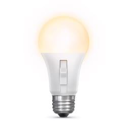 Feit A19 E26 (Medium) LED Dusk to Dawn Bulb Adjustable White 100 Watt Equivalence 1 pk