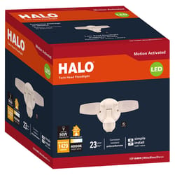 Halo Motion-Sensing Hardwired LED White Floodlight