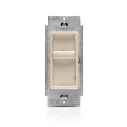 Leviton Decora SureSlide Light Almond 600 W Slide Dimmer Switch 1 pk