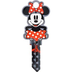 HILLMAN Disney Minnie Mouse House/Padlock Universal Key Blank SC1 Double