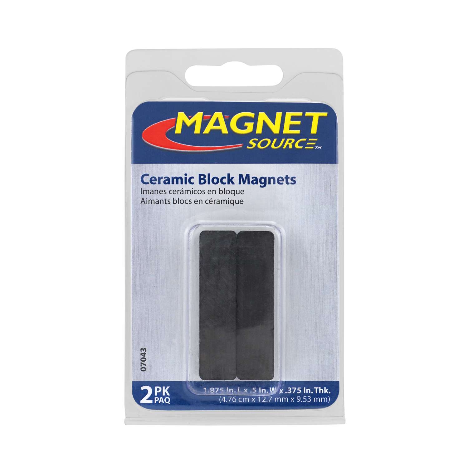 Master 1.875 in. Ceramic Block 2.3 lb. pull 3.4 MGOe