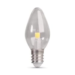 Feit C7 E12 (Candelabra) LED Bulb Daylight 4 Watt Equivalence 4 pk