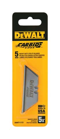 DeWalt Carbide Edge Steel Heavy Duty Utility Blade 2 1 2 in. L 5