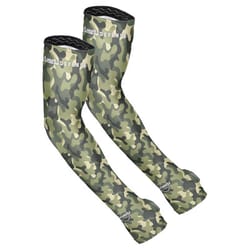 Farmers Defense L/XL Polyester/Spandex Brush Camo Green Protection Sleeves