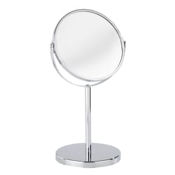 Wenko Assisi 13.58 in. H X 7.28 in. W Round Makeup Mirror Chrome Silver