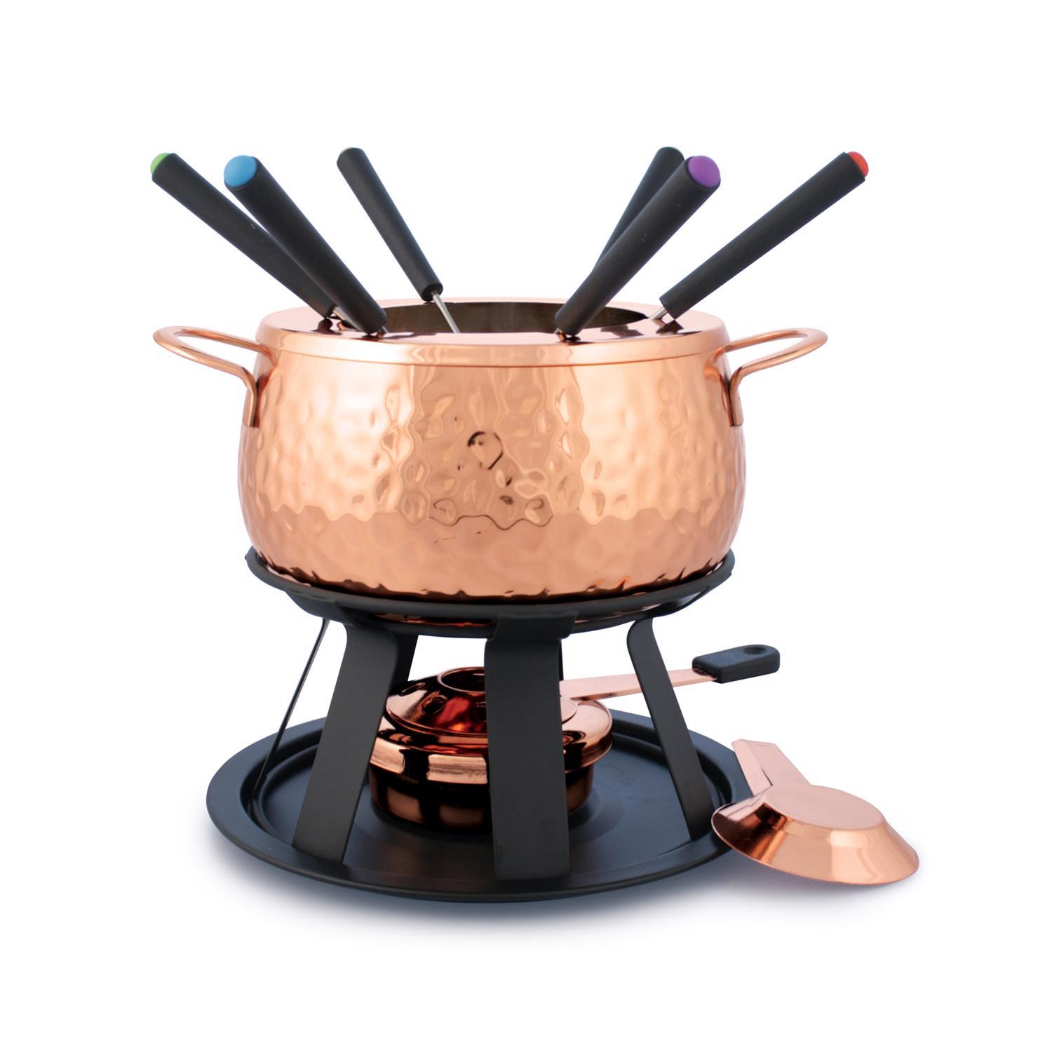 Swissmar Biel Black 2.11 qt Stainless Steel Fondue Set Sansujyuku sansujyuku.com