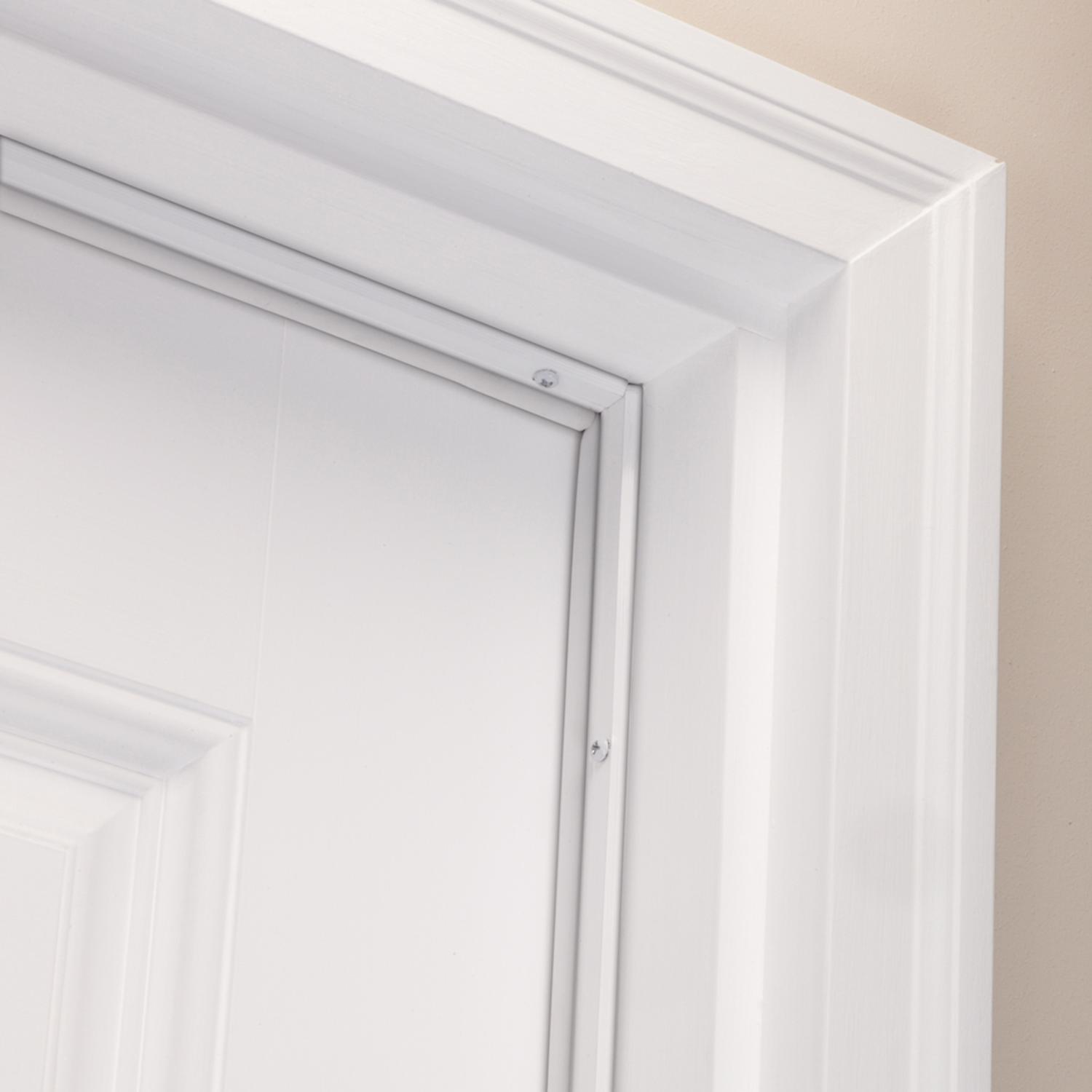 M-D Building Products White Aluminum/Vinyl Weatherstrip Set For Door Jambs 36 in. L X 1 in.