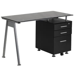 Flash Furniture 30 in. H X 47 in. W X 24 in. L Rectangular Computer Desk