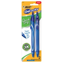 BIC Gel-ocity Blue Retractable Gel Pen 2 pk