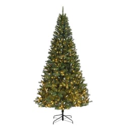 Holiday Bright Lights 1-2 Tree 7-1/2 ft. Full LED 450 ct Highland Green Spruce 1-2 Tree Color Changi