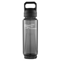 Milwaukee Packout 34 oz Black BPA Free Packout Bottle with Chug Cap