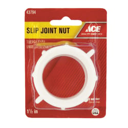Ace 1-1/2 in. D Plastic Nut and Washer