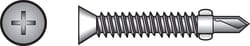 HILLMAN No. 12 Ga. X 2-1/2 in. L Phillips Flat Head Self-Drilling Screws 100 pk