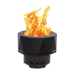 Blue Sky 15.76 in. W Steel Round Wood Pellets Fire Pit