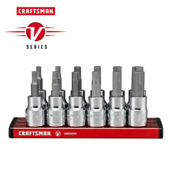 Craftsman V-Series X-Tract Technology 3/8 in. drive S Metric and SAE Hex Bit Socket Set 12 pc