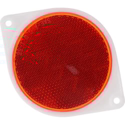 HILLMAN 3 in. Round Red Reflectors 2 pk