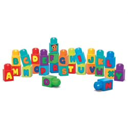 Mattel Mega bloks ABC Learning Train Building Set Multicolored 60 pc