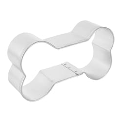R&M International Corp International Corp 3 in. L Dog Bone Cookie Cutter Silver 1 pc