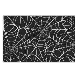Fanmats 30 in. W X 20 in. L Multi-Color Spider Web Rubber Door Mat