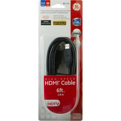 GE 6 ft. L Audio-Video Cable HDMI
