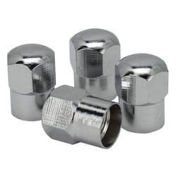 Milton Brass/Nickel 0 psi Tire Valve Cap 4 pk