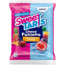 Sweetarts Fusions Fruit Punch Medley Chewy Candy 5 oz