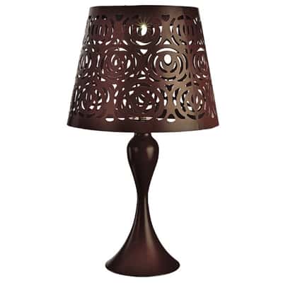Paradise Lighting Brown Metal 17 32 In H Table Lamp Outdoor Solar Decor Ace Hardware