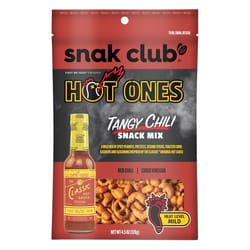 Snak Club Hot Ones Cider Vinegar/Red Chili Snack Mix 4.5 oz Bagged