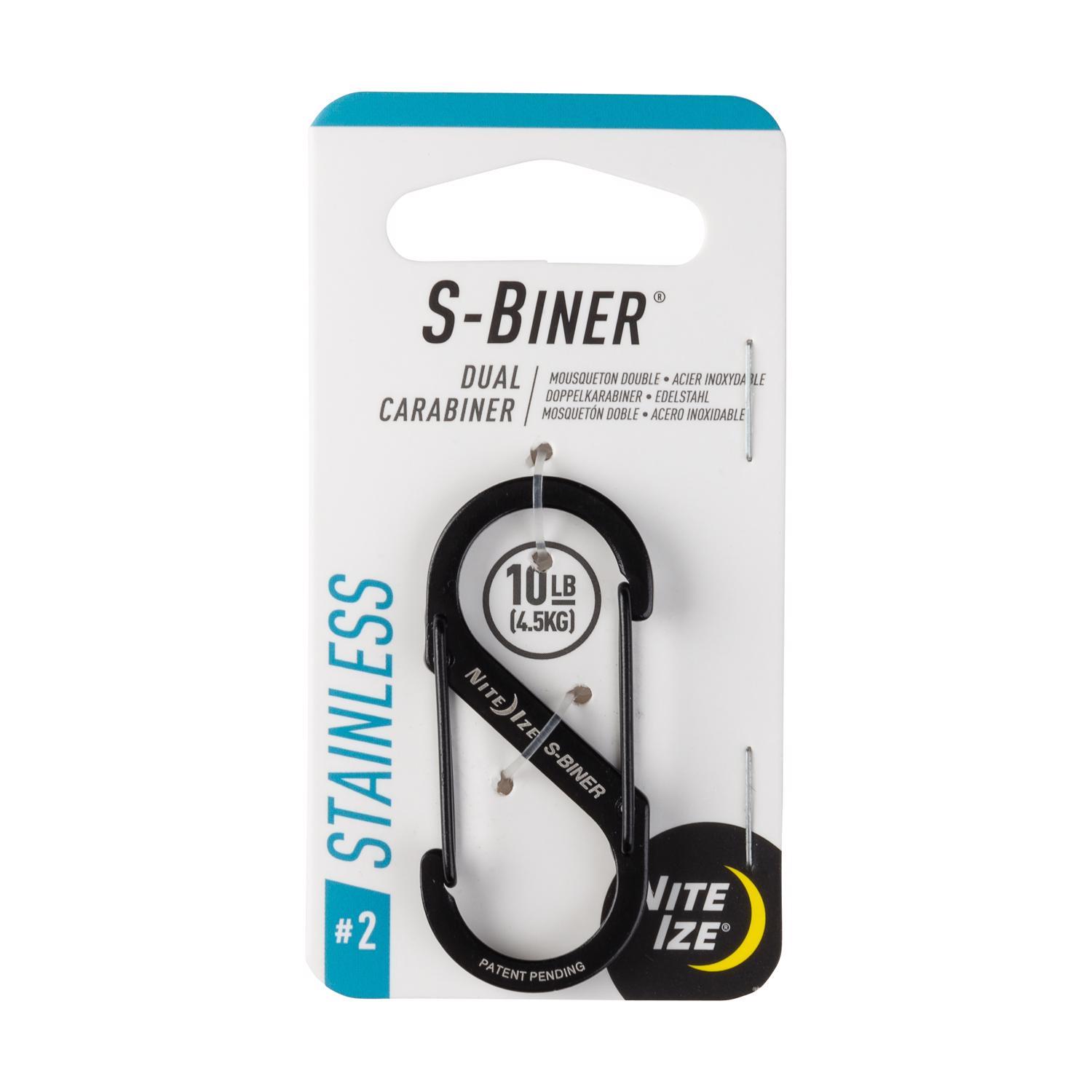 Nite Ize S-Biner Slidelock 1.8 in. D Stainless Steel Silver Carabiner Key Chain
