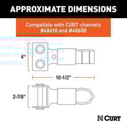 Curt 12500 lb. cap. 2.31 in. Channel Mount Coupler