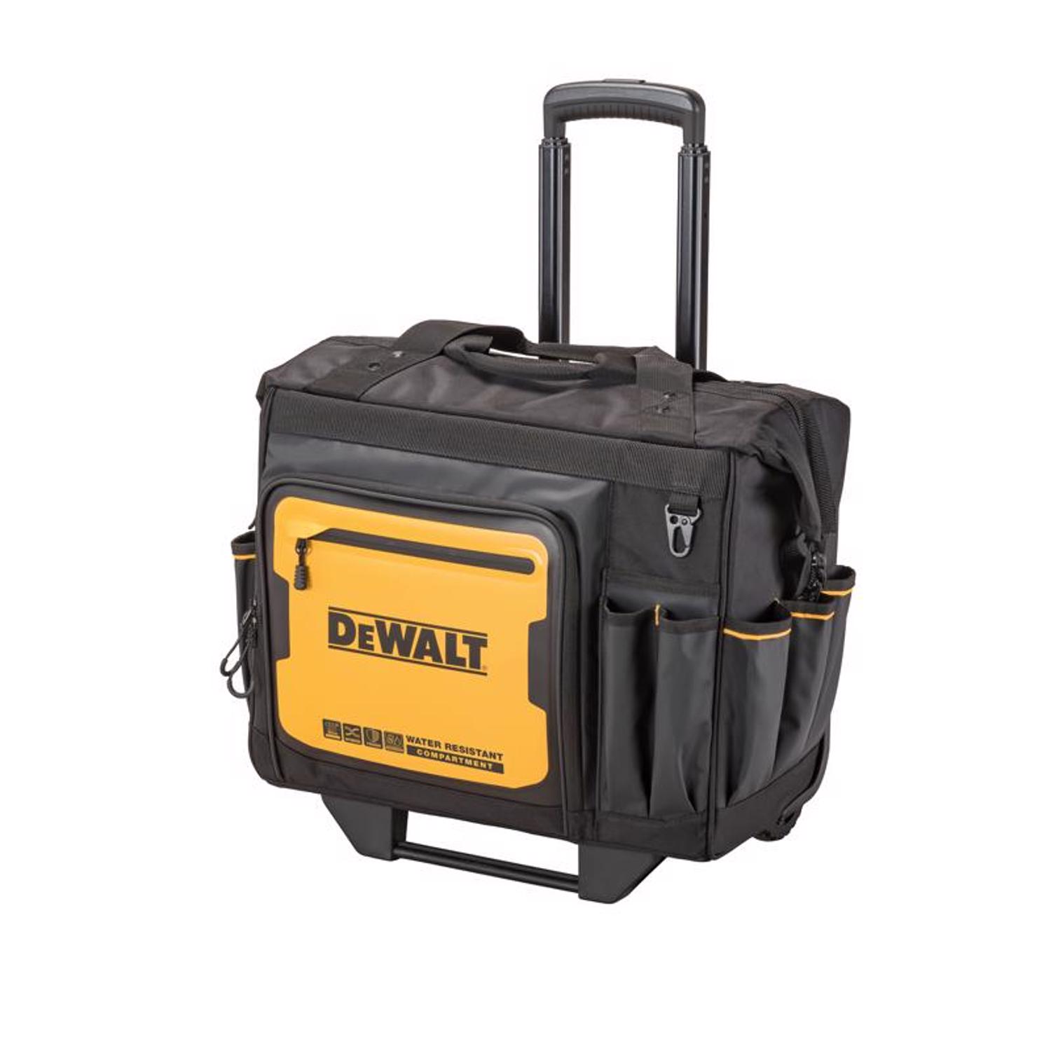 Photos - Tool Box DeWALT Ballistic Nylon Tool Bag On Wheels Roller Tool Bag 27 pocket Black/ 