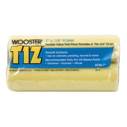 Wooster Tiz Foam 7 in. W X 1/8 in. Regular Paint Roller Cover 2 pk