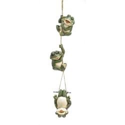 Summerfield Terrace Green Polyresin 30.25 in. H High Flying Frogs Indoor/Outdoor Decoration