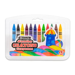 Bazic Products Jumbo Assorted Color Crayons 12 pk