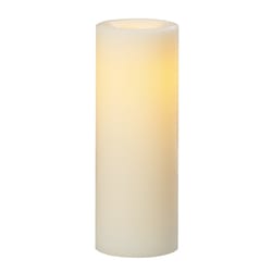 Sterno Home Cream Unscented Scent Pillar Candle