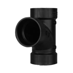 Charlotte Pipe 2 in. Hub X 2 in. D Hub ABS Sanitary Tee