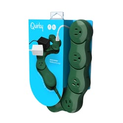 Quirky Pivot Power 5 ft. L 6 outlets Surge Protector Dark Green 1080 J