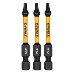 DeWalt FlexTorq Torx T10 X 2.25 in. L Impact Driver Bit Set Steel 3 pc