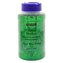 Bazic Products Metallic Green Glitter Shaker Exterior and Interior 16 oz