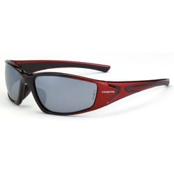 Crossfire RPG Polarized Safety Glasses Silver Mirror Lens Black/Red Frame 1 pc