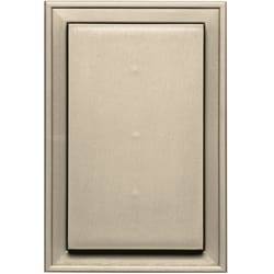 Builders Edge 12 in. H X 1-1/2 in. L Prefinished Almond Vinyl Mounting Block