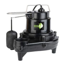 ECO-FLO 1/2 HP 8200 gph Cast Iron Vertical Float Switch Sewage Pump