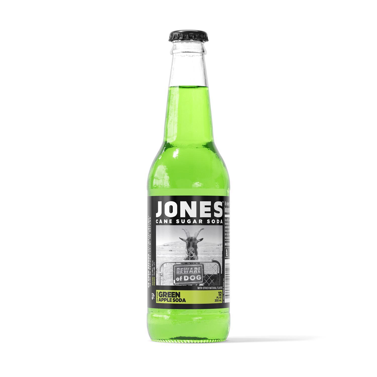 Jones Soda Green Apple Cane Sugar Soda 12 oz 1 pk Mfr# JU