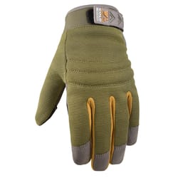 Wells Lamont Women's Indoor/Outdoor Winter Work Gloves Olive M 1 pair