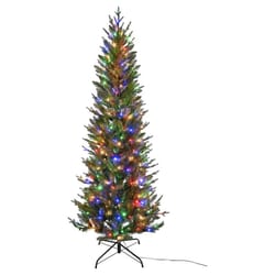Celebrations 7 ft. Slim LED 350 ct Majestic Fraser Fir Color Changing Christmas Tree